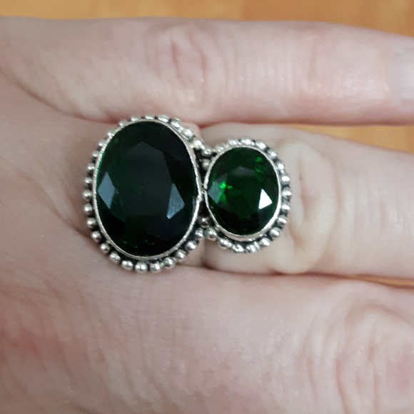 New Chrome Diopside 925 Silver Ring. - Picture 8 of 9